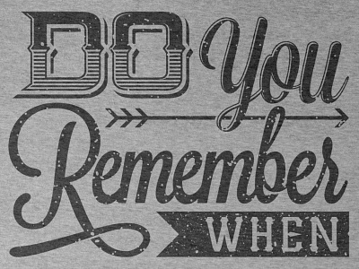 Do You Remember? twicolabs typography vector