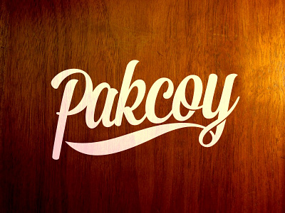 Pakcoy branding logo script twicolabs typography vector