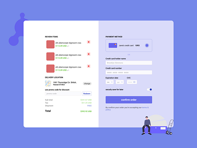 credit card checkout: dailyui #002 checkout credit card dailyui figma ui