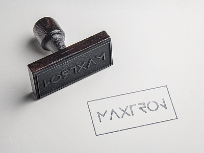 Maxtron Innovations-Our new Logo branding dribbble invite logo metallic minimal mockup robot software stamp tech website