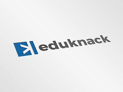Eduknack Logo 3d college education graduation logo management mockup portal software sprint ui ux website