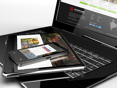 Shopkare E-Commerce attachment desktop ecommerce india invite iphone mockup page project tablet ui ux website
