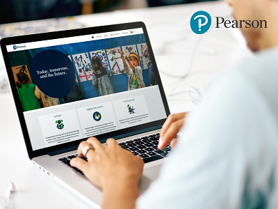 Pearson Website Design design education ui ux website