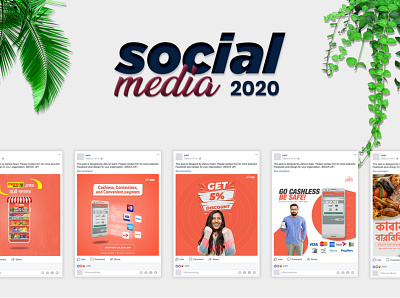 Social Media design 2020 branding creative design design facebook ad instagram post motiongraphics socialmedia typography