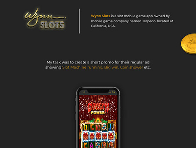 Slot Game Mobile Promo Advertisement game animation game promo mobile ad motion ad motion design