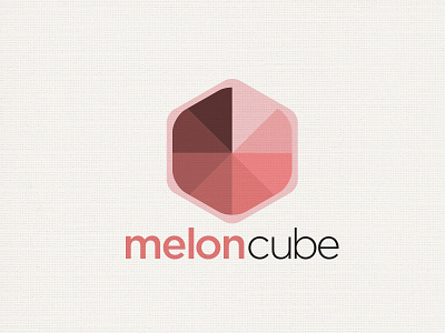 Meloncube cube logo melon