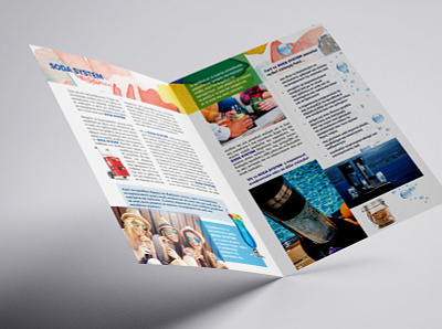Two fold brochure branding brochure graphic design indesign printed matter