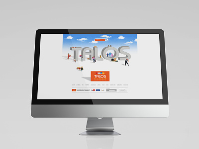 Web design for Talos Plaza cinema & shopping center