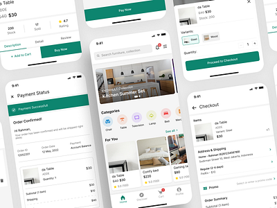 Furnice - Furniture eCommerce Mobile App 🪑 app application beatiful branding clean concept ecommerce exploration friendly furniture graphic design interfaces minimalist mobile mockup typography ui user ux web