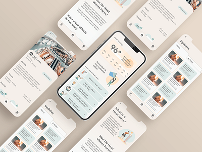 Heat Wave Informational App Design app coursera design figma illustration socialplatform ui ux ux design