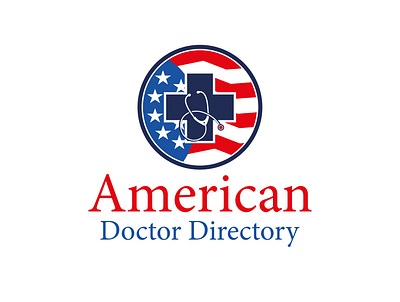 American Doctor Diredtory branding graphic design illustration logo design minimalist logo vector