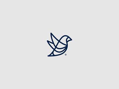 Delicate Bird animal bird icon identity logo mark park vancouver