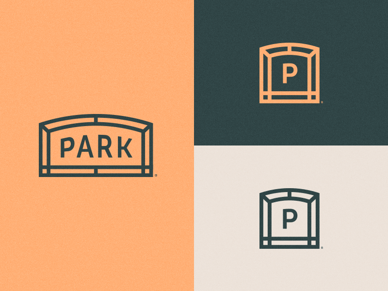 Park Wordmark dynamic icon logo park sign signage typography vancouver wordmark