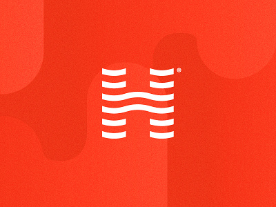 Wavy H audio h icon identity logo mark sound soundwave vancouver wavelength