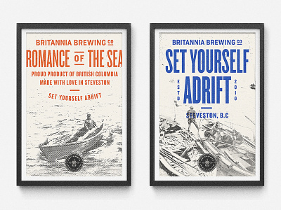 BBCO - Poster Designs agency art direction beer branding brewery identity knockout nautical packaging type typography vancouver