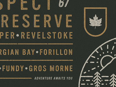 Adventure Awaits - WIP agency art direction branding canada identity illustration national nature parks type vancouver
