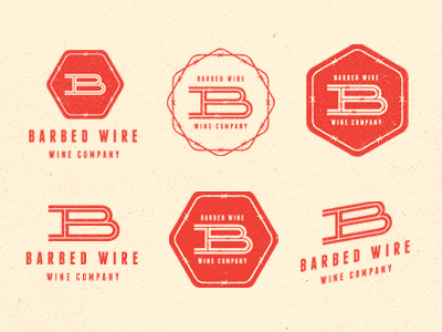Barbed Wire - V.2 barbed brand branding california logo texture typography vancouver vintage wine wire