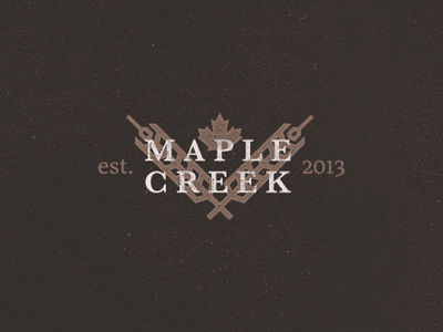 Maple Creek Logo (GIF) alcohol branding canada creek liquor logo maple mark whiskey whisky