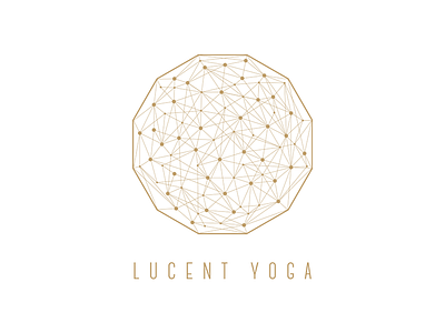 Lucent Yoga Logo branding geometric geometry logo yoga