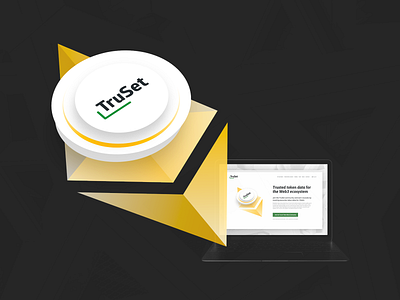 TruSet - Trusted token data for the Web3 ecosystem blockchain compass diamond digital ether ethereum illustration truset trust web web3
