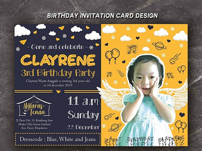 BIRTHDAY INVITATION CARD DESIGN branding design graphic design illustration