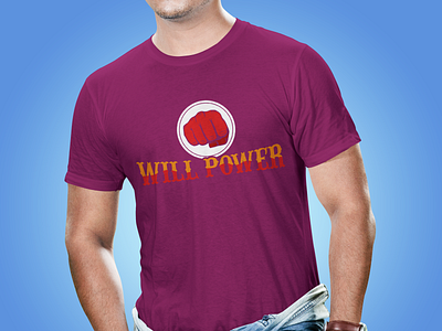 Will Power T-Shirt Design branding dad design fishing fitness graphic design health illustration mom people sym t shirt vector will power