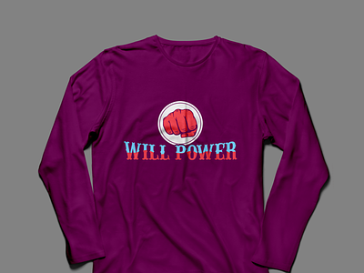 Will Power T- Shirt Design branding dad design graphic design illustration mom people t-shirt vector will power