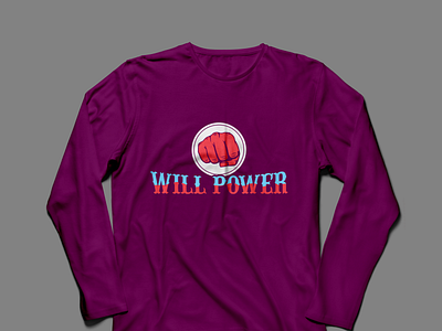 Will Power T- Shirt Design branding dad design graphic design illustration mom people t shirt vector will power