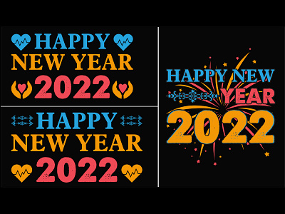 Happy New Year 2022 T-Shirt Design