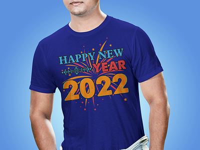 Happy New Year 2022 T-Shirt 2022 branding dad design graphic design happy new year 2022 illustration mom new year people vector