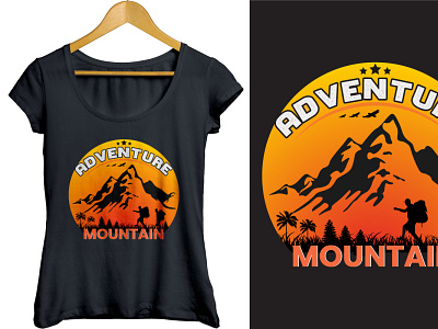 Mountain T-shirt Design mountain climb mountain t shirt design travel