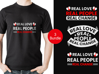 Real Love Real People T-shirt Design