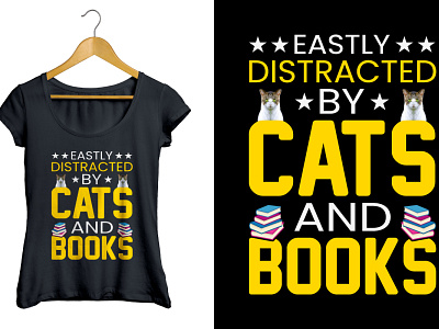 Cats And Dog T-shirt Design books t shirt cats cats and books t shirt design cats and dog t shirt design pussy t shirt design