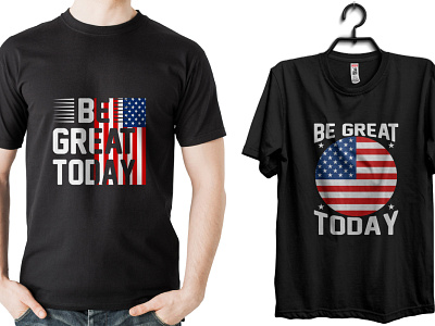 USA Flag T-shirt Design
