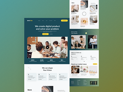 Creative Agency Landing Page agency brand business company creative design landing page ui web website