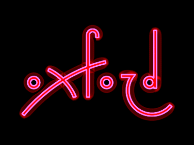 Oxf animation line lineart neon thin zero contrast