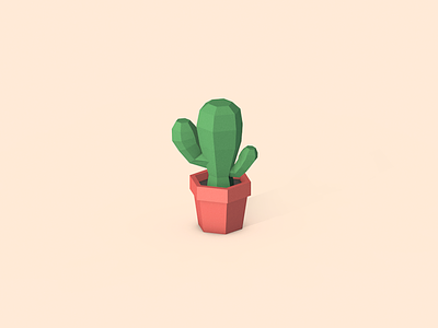 Lowpoly Cactus
