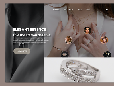 Elegant Essence branding design graphic design ui