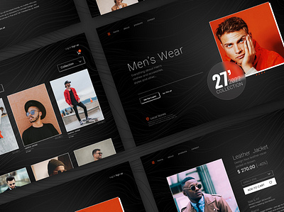 Fashion Store web design @web branding design fashion figma graphic design men store ui ux vector