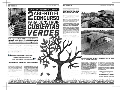 PUBLICACIÓN PERIÓDICO BLANCO Y NEGRO design editorial graphic design illustration typography vector