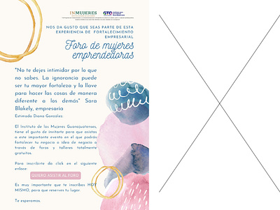 Foro de mujeres emprendedoras Propuesta 1 design graphic design illustration logo typography vector