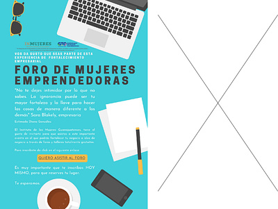 Foro de mujeres emprendedoras. Propuesta 2 design graphic design illustration typography vector
