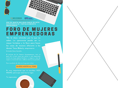 Foro de mujeres emprendedoras. Propuesta 2 design graphic design illustration typography vector