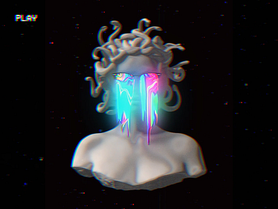 Medusa Psychedelic Liquid Portrait abstract animation liquid medusa motion graphics portrait psychedelic