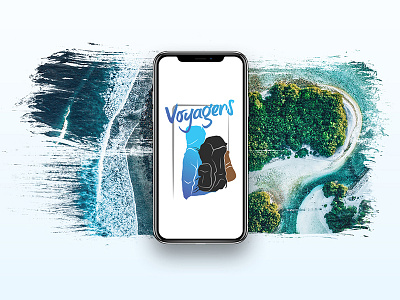 Voyagers app illustration logo