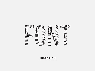 Inception Font font fontdesign fonts lettering type typedesign typeface typography