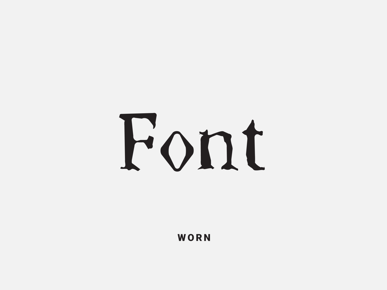 Worn Font by Victor on Dribbble