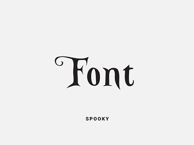 Spooky Font font font design fonts fontself spooky font type type design typedesign typeface
