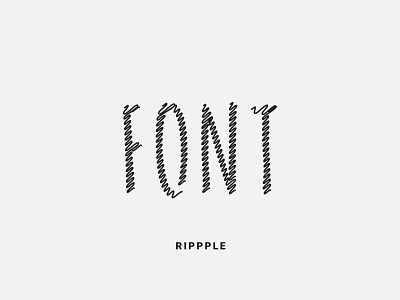 Rippple Font font font design fonts fontself rippple font type type design typedesign typeface typography