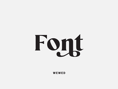 Wewed Font design font font design fonts fontself illustration logo type typedesign typeface typography wewed font